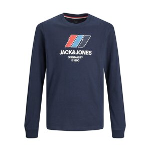 Jack & Jones Junior Tričko 'SLOPE' modrá / námořnická modř / červená / bílá