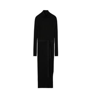 MANGO Úpletové šaty 'Goletac' černá