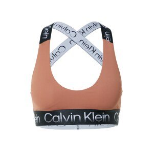 Calvin Klein Sport Podprsenka hnědá / černá / bílá