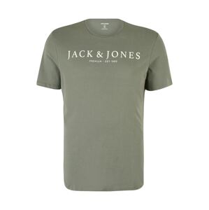 Jack & Jones Plus Tričko 'BOOSTER' krémová / khaki
