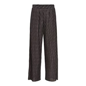 OBJECT Kalhoty 'LUX'  fialová / černá
