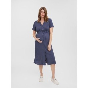 Vero Moda Maternity Košilové šaty 'VICA' modrá