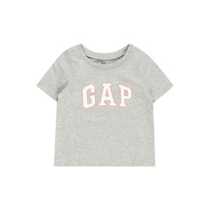 GAP Tričko  šedý melír / pink / bílá