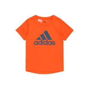 ADIDAS SPORTSWEAR Funkční tričko  chladná modrá / oranžová