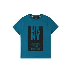 DKNY Tričko  azurová modrá / černá