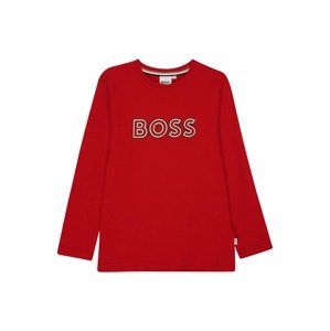 BOSS Kidswear Tričko  starobéžová / červená / černá / bílá