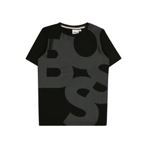 BOSS Kidswear Tričko  grafitová / černá