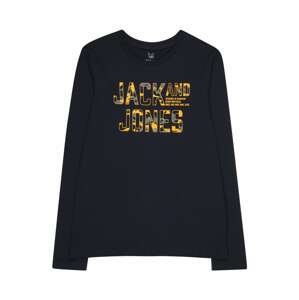 Jack & Jones Junior Tričko 'PEACE WALKER' námořnická modř / opálová / žlutá
