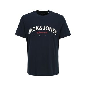Jack & Jones Plus Tričko 'FRIDAY'  námořnická modř / červená / bílá