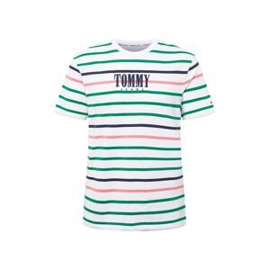 Tommy Jeans Tričko námořnická modř / zelená / růžová / bílá