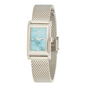 FURLA Analogové hodinky  aqua modrá / stříbrná