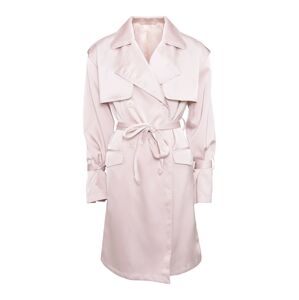 OW Collection Přechodný kabát růžová