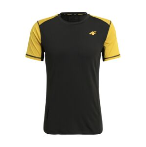 4F Funkční tričko  žlutá / černá