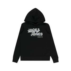 Jack & Jones Junior Mikina 'Hunter' žlutá / šedá / černá / bílá