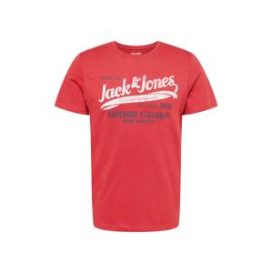 JACK & JONES Tričko 'BILL'  tmavě modrá / červená / bílá