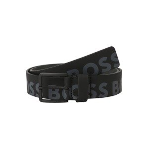 BOSS Black Opasek 'Ther-Logo-Bicol_Sz35'  šedá / černá