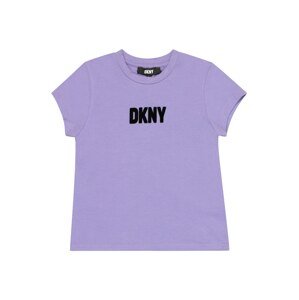 DKNY Tričko  světle fialová / černá