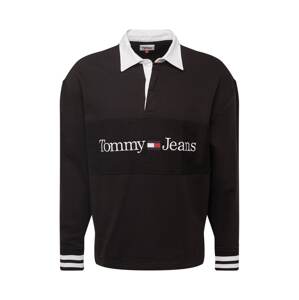 Tommy Jeans Mikina námořnická modř / krvavě červená / černá / bílá