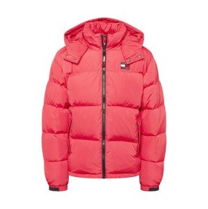 Tommy Jeans Zimní bunda 'ALASKA' námořnická modř / svítivě růžová / ohnivá červená / bílá