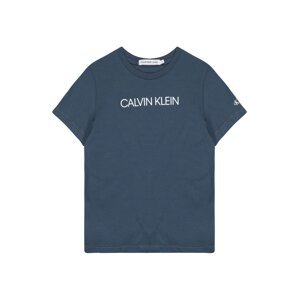 Calvin Klein Jeans Tričko marine modrá / bílá