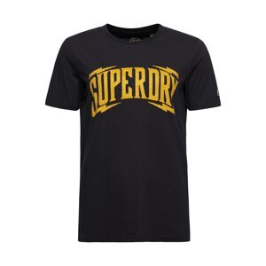 Superdry Tričko žlutá / antracitová