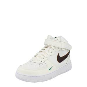 Nike Sportswear Tenisky 'Force 1' krémová / čokoládová / trávově zelená / bílá