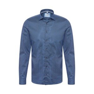 OLYMP Košile  marine modrá / nebeská modř / bílá