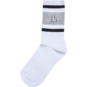 Urban Classics Ponožky 'College Team'  šedá / černá / bílá