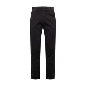 Calvin Klein Chino kalhoty 'SATEEN'  antracitová / černá