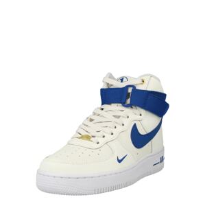 Nike Sportswear Kotníkové tenisky 'Air Force 1' modrá / zlatá / bílá