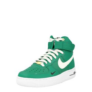 Nike Sportswear Kotníkové tenisky 'Air Force 1' zelená / černá / bílá