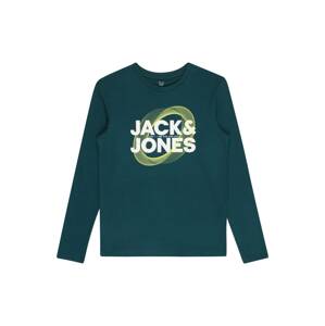 Jack & Jones Junior Tričko 'LUCA'  jablko / tmavě zelená / bílá
