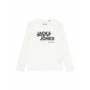Jack & Jones Junior Tričko 'HUNTER' šedá / oranžová / černá / bílá