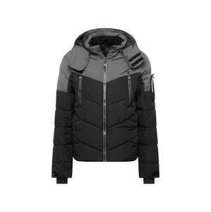 ICEPEAK Sportovní bunda 'EASTHAM'  šedý melír / černá