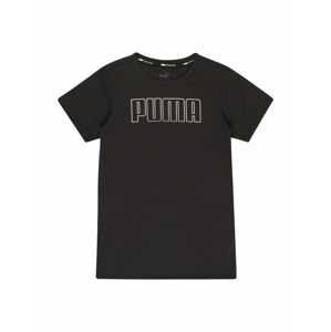 PUMA Funkční tričko 'Favorites'  černá / bílá