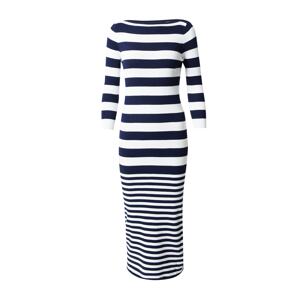 Lauren Ralph Lauren Úpletové šaty  námořnická modř / bílá