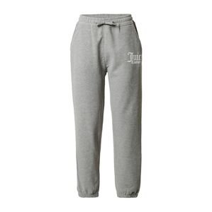 Juicy Couture Sport Sportovní kalhoty šedá / bílá