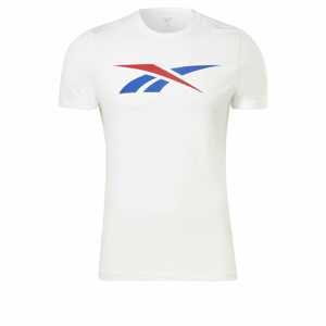 Reebok Sport Funkční tričko 'Vector' modrá / jasně červená / bílá