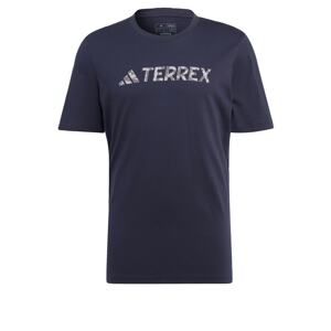 ADIDAS TERREX Funkční tričko tmavě modrá / bílá