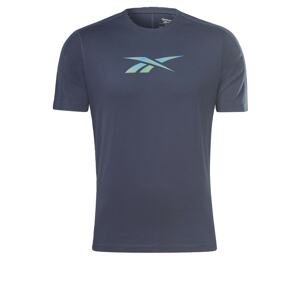 Reebok Sport Funkční tričko námořnická modř / světlemodrá