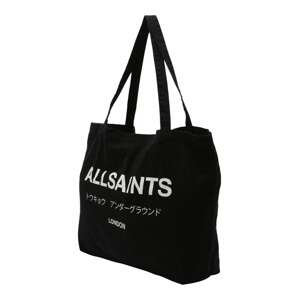 AllSaints Nákupní taška 'UNDERGROUND'  černá / bílá