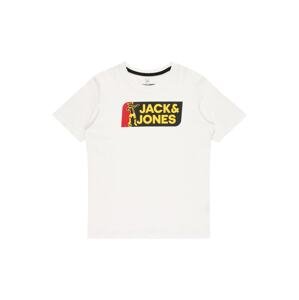 Jack & Jones Junior Tričko 'TREAM FOOTBALL'  žlutá / červená / černá / bílá
