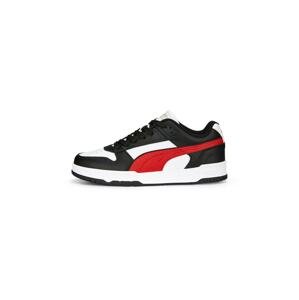 PUMA Sportovní boty červená / černá / bílá
