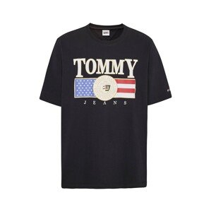 Tommy Jeans Plus Tričko modrá / červená / černá / bílá