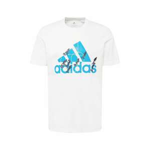 ADIDAS SPORTSWEAR Funkční tričko 'MOTION' světlemodrá / černá / bílá