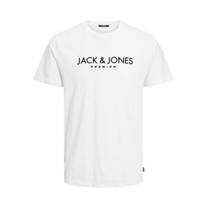 JACK & JONES Tričko 'Blajake' černá / bílá