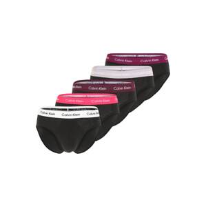 Calvin Klein Underwear Slipy  fialová / pink / černá / bílá