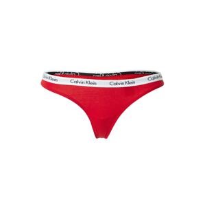 Calvin Klein Underwear Tanga 'CAROUSEL'  červená / černá / bílá