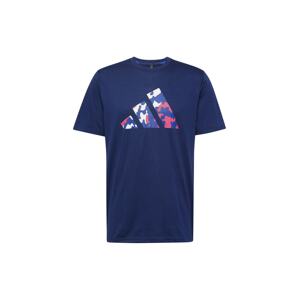 ADIDAS PERFORMANCE Funkční tričko tmavě modrá / pink / bílá