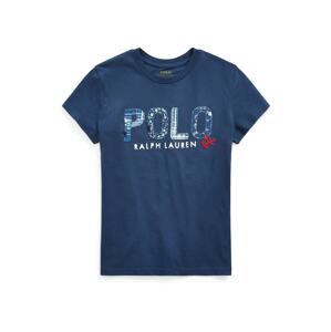 Polo Ralph Lauren Tričko námořnická modř / nebeská modř / červená / bílá
